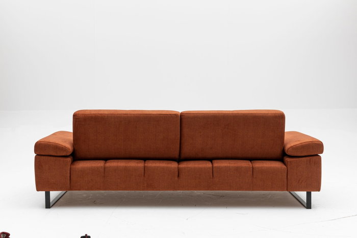 Atelier Del Sofa Sofá-cama 3 Plazas Mustang Naranja Estilo Industrial Hotelero